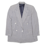 YOUR 6TH SENSE Womens Blazer Coat Black Wool Check UK 12