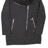 GUESS Womens Jacket Black Geometric UK 6