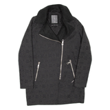 GUESS Womens Jacket Black Geometric UK 6