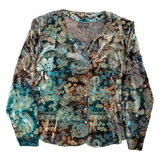 HOROSCOP Lightweight Womens Jacket Green Paisley M