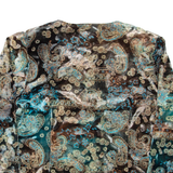 HOROSCOP Lightweight Womens Jacket Green Paisley M