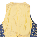 Womens Blazer Waistcoat Blue Floral S