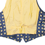 Womens Blazer Waistcoat Blue Floral S
