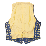 Womens Blazer Waistcoat Blue Floral S