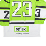 WARRIOR Hockey Mens Jersey Green Long Sleeve USA V-Neck XL