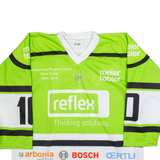 WARRIOR Hockey Mens Jersey Green Long Sleeve USA V-Neck XL