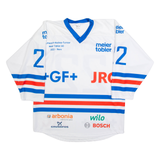 WARRIOR Hockey Mens T-Shirt White Long Sleeve USA V-Neck XL