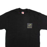 HANES Nirnaeth Mens T-Shirt Black Crew Neck L