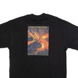 HANES Nirnaeth Mens T-Shirt Black Crew Neck L