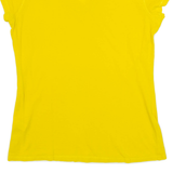 POLO ASSN Womens T-Shirt Yellow V-Neck M