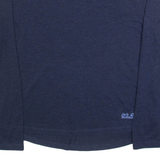 JACK WOLFSKIN Mens T-Shirt Blue Long Sleeve M