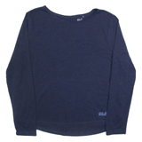 JACK WOLFSKIN Mens T-Shirt Blue Long Sleeve M