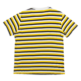 CHAMPION Striped Mens T-Shirt Yellow S