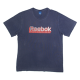 REEBOK Mens T-Shirt Blue L