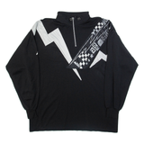 MASSER Mens Jersey Black 1/4 Zip L