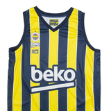 BEKO Fenerbahce Basketball Mens Jersey Yellow Sleeveless V-Neck M