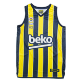 BEKO Fenerbahce Basketball Mens Jersey Yellow Sleeveless V-Neck M