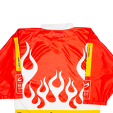 OCHSNER Swiss Ice Hockey Mens Jersey Red 3/4 Sleeve V-Neck S