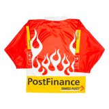 OCHSNER Swiss Ice Hockey Mens Jersey Red 3/4 Sleeve V-Neck S