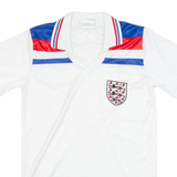 England Mens T-Shirt White Collared M
