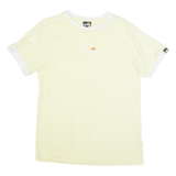ELLESSE Womens T-Shirt Yellow S