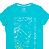 NIKE Slim Fit Womens T-Shirt Blue M