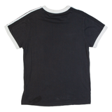 ADIDAS Womens T-Shirt Black UK 6