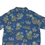 BATIK BAY Mens Hawaiian Shirt Blue Floral XL