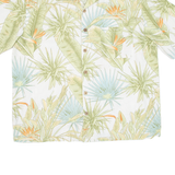 Mens Hawaiian Shirt Green Floral L