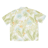 Mens Hawaiian Shirt Green Floral L