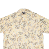 HAROLD POWELL Mens Hawaiian Shirt Yellow Floral XL