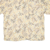 HAROLD POWELL Mens Hawaiian Shirt Yellow Floral XL