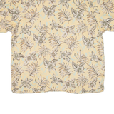 HAROLD POWELL Mens Hawaiian Shirt Yellow Floral XL