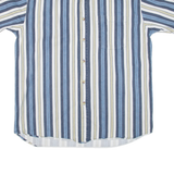 Mens Shirt Blue Striped L