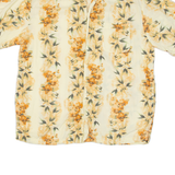 PURITAN Mens Hawaiian Shirt Yellow Floral L