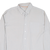 DOCKERS Mens Shirt Beige Check Long Sleeve L