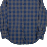 ZARA MAN Slim Fit Mens Shirt Blue Check Long Sleeve L