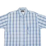 WRANGLER Mens Shirt Blue Check L