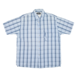 WRANGLER Mens Shirt Blue Check L