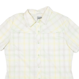 COLUMBIA Womens Shirt Yellow Check L
