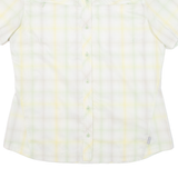 COLUMBIA Womens Shirt Yellow Check L