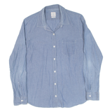GAP Womens Plain Shirt Blue Long Sleeve M