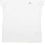 ADIDAS Womens T-Shirt White UK 12