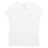 ADIDAS Womens T-Shirt White UK 12