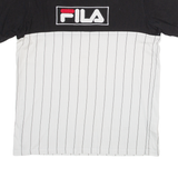FILA Striped Mens T-Shirt Black S