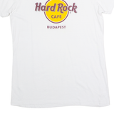 HARD ROCK CAFE Budapest Womens T-Shirt White Crew Neck L