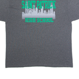 CHAMPION St Patrick High School Mens T-Shirt Grey USA Crew Neck XL