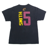 MAJESTIC Cleveland Cavaliers #5 Smith Mens T-Shirt Black USA Crew Neck M