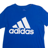 ADIDAS Mens T-Shirt Blue Crew Neck M