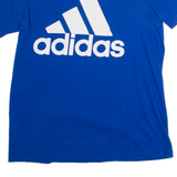 ADIDAS Mens T-Shirt Blue Crew Neck M
